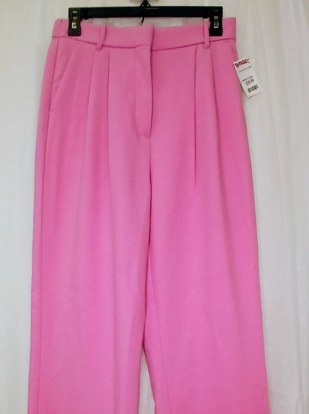 T.J.Maxx Bright Pink Straight-Leg Tailored Pants